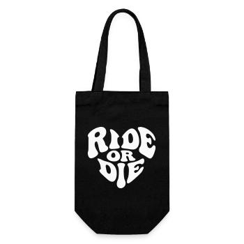 Ride or Die Heart Loyalty - Couleur personnalisable - Sac à bouteille - noir - Devant