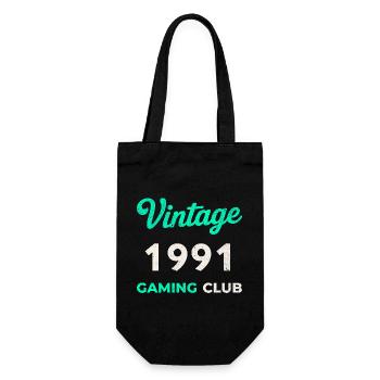 Vintage 1991 – Année de naissance rétro du Gaming Club - Sac à bouteille - noir - Devant