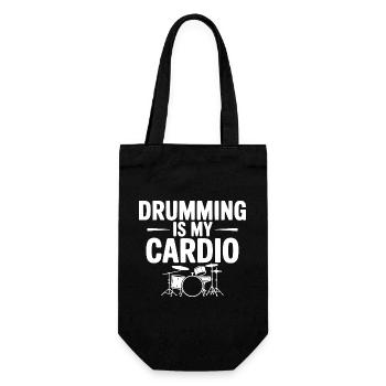La batterie, c’est mon cardio - Sac à bouteille - noir - Devant