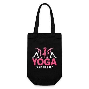 Yoga Meditation Training Yoga Lover Yoga Class - Gift Bag for Bottles - black - Front