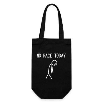 No race today Car lover car guy mechanic - Geschenkbeutel für Flaschen - Schwarz - Vorne