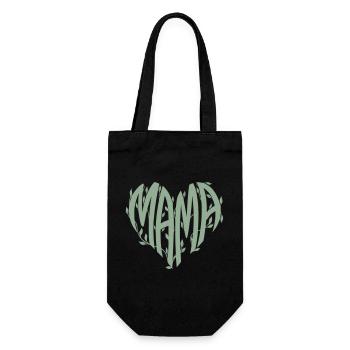 Font nature du cœur de maman - Sac à bouteille - noir - Devant