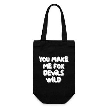 Tu me rends fou, diables renards - Sac à bouteille - noir - Devant