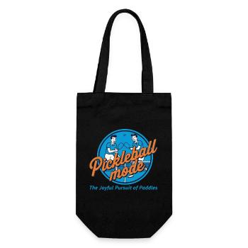 Pickleball-Modus Lustiger Spieler Paddle-Balls-Netz - Geschenkbeutel für Flaschen - Schwarz - Vorne