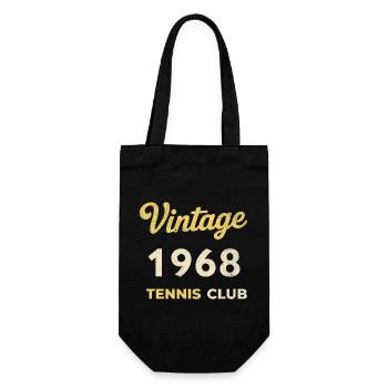 Cadeau rétro d’anniversaire vintage du Tennis Club 1968 - Sac à bouteille - noir - Devant