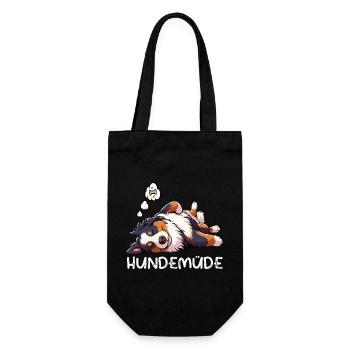 Hundemüde Appenzeller Sennenhund Sennenhunde  - Geschenkbeutel für Flaschen - Schwarz - Vorne