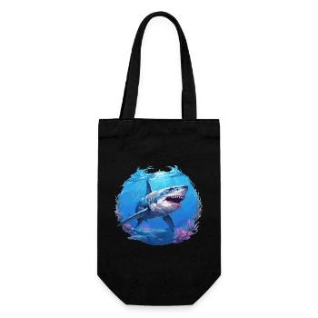 Sharks Shark - Gift Bag for Bottles - black - Front