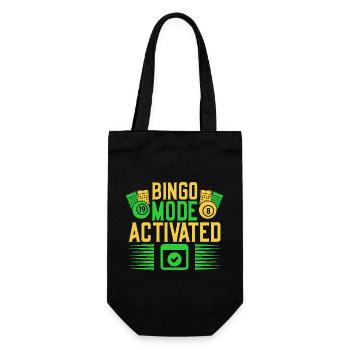 Bingo Game Bingo Mode Activated Bingo - Gift Bag for Bottles - black - Front