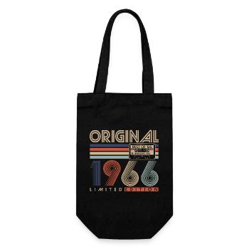60e anniversaire 60 ans 1966 Né - Sac à bouteille - noir - Devant