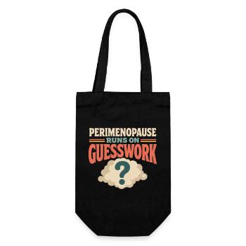 Perimenopause Brain Fog Menopause Midlife Gift - Gift Bag for Bottles - black - Front