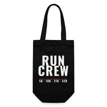 Run Crew Running Running Marathon Running Group Team - Gift Bag for Bottles - black - Front