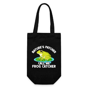 Frog Catcher Patcher Frog - Geschenkbeutel für Flaschen - Schwarz - Vorne