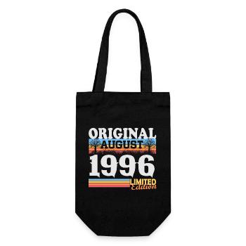 Vintage août 1996 Vintage Rétro Anniversaire - Sac à bouteille - noir - Devant