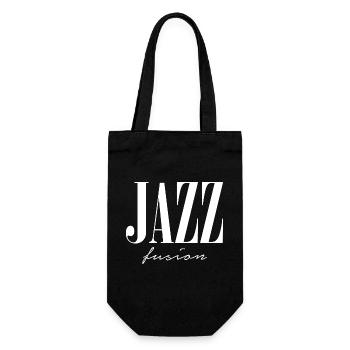 Logo typographique Jazz Fusion - Sac à bouteille - noir - Devant