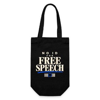Kein Ausweis für freie Meinungsäußerung Digital Privacy Protest - Geschenkbeutel für Flaschen - Schwarz - Vorne