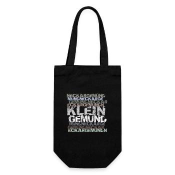 Neckargemünd - Kleingemuend - Geschenkbeutel für Flaschen - Schwarz - Vorne