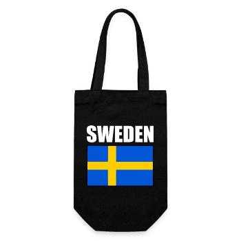 Sweden - Gift Bag for Bottles - black - Front