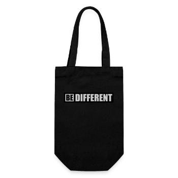 Be different Logo Design - Gift Bag for Bottles - black - Front