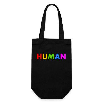 Human - Gift Bag for Bottles - black - Front