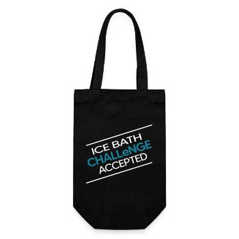 Bain de glace Les nageurs hivernaux « défi bain de glace » - Sac à bouteille - noir - Devant