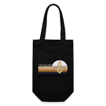 Francs-maçons Franc-maçonnerie Compass Tshirt - Sac à bouteille - noir - Devant
