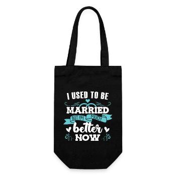 Women Divorced - Gift Bag for Bottles - black - Front