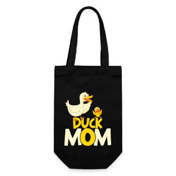 Propriétaire de canard Canard Mère Canard Amoureux Canard - Sac à bouteille - noir - Devant