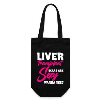 Liver transplantation Organ donors Organ donation - Gift Bag for Bottles - black - Front