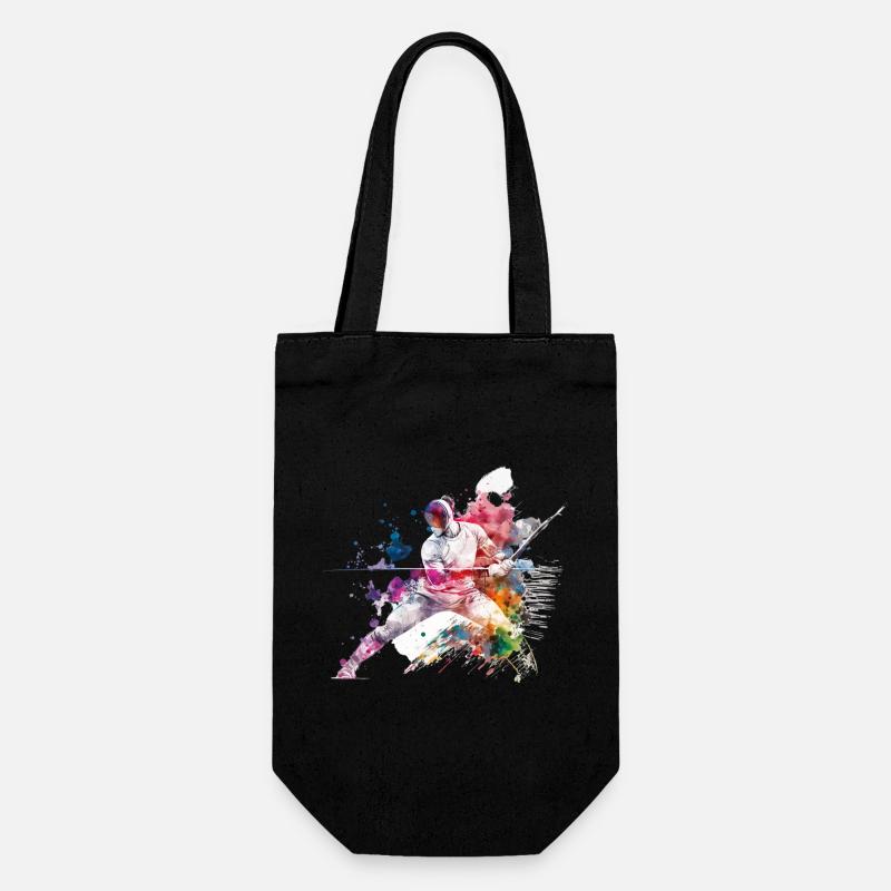 Clôture de couleur dans l’éclaboussure d’eau - Sac à bouteille - noir
