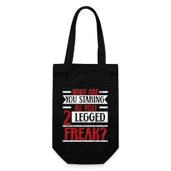 Wheelchair user Leg amputation - Gift Bag for Bottles - black - Front