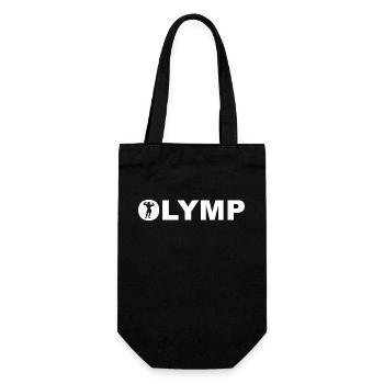 Olymp Berg der Götter und der Kräfte. Bodybuilder - Geschenkbeutel für Flaschen - Schwarz - Vorne