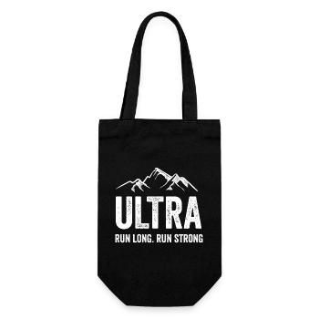 Ultra Running - Run Long. Run Strong. - Gift Bag for Bottles - black - Front