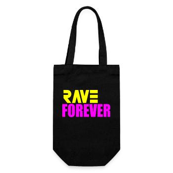 Rave forever - Gift Bag for Bottles - black - Front