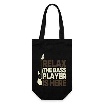 Lustiges Geschenk für den Bass-Bass-Bassisten - Geschenkbeutel für Flaschen - Schwarz - Vorne