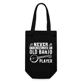 Banjo Großvater - Geschenkbeutel für Flaschen - Schwarz - Vorne