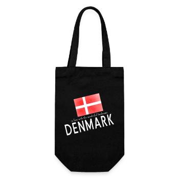 Denmark Danmark - Gift Bag for Bottles - black - Front