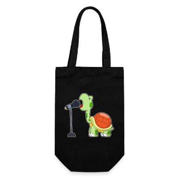 Chant Turtle Singer Microphone Chant - Sac à bouteille - noir - Devant