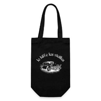 Je kiffe les vieilles - Sac à bouteille - noir - Devant