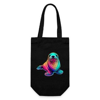 Seal - Gift Bag for Bottles - black - Front