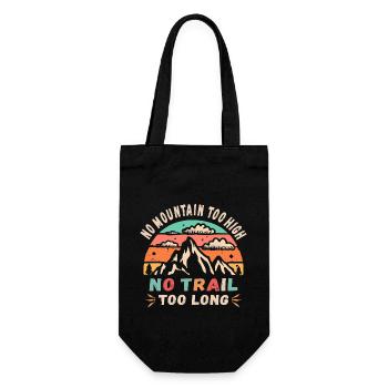 Pas de montagne trop haute, pas de chemin trop long - Sac à bouteille - noir - Devant