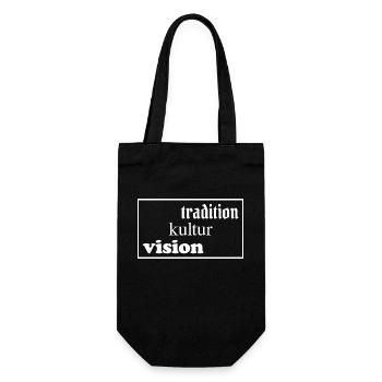Tradition Kultur Vision - Geschenkbeutel für Flaschen - Schwarz - Vorne