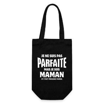 maman, super maman, meilleure maman - Sac à bouteille - noir - Devant