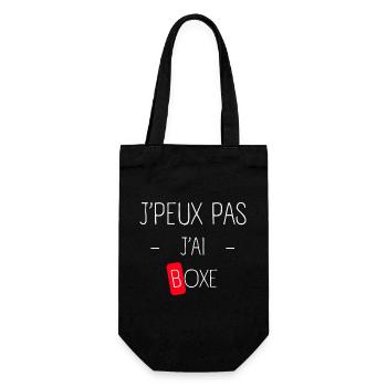 J'peux pas j'ai Boxe - Sac à bouteille - noir - Devant