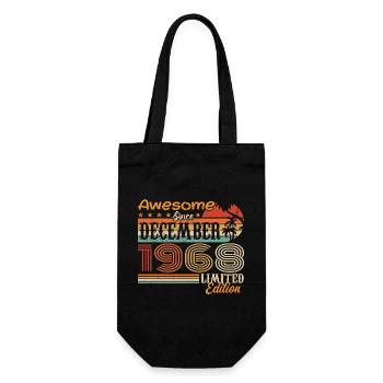 Rétro Vintage légendaire anniversaire décembre 1968 - Sac à bouteille - noir - Devant