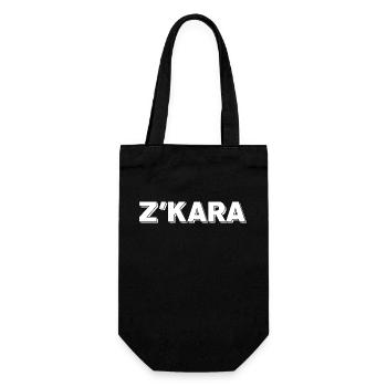 Zkara - absichtlich auf Algerisch tun - Geschenkbeutel für Flaschen - Schwarz - Vorne