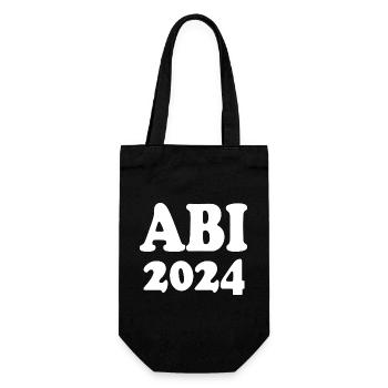 Abi 2024 - Geschenkbeutel für Flaschen - Schwarz - Vorne