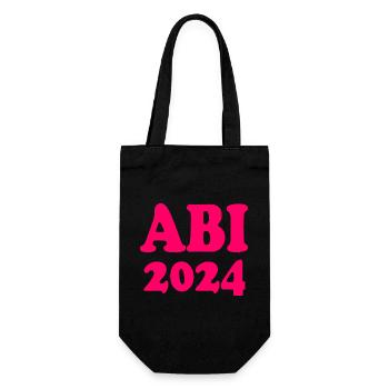 Abi 2024 - Geschenkbeutel für Flaschen - Schwarz - Vorne