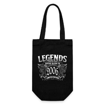 Des légendes sont nées en 2006 - Sac à bouteille - noir - Devant