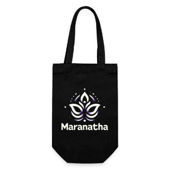 Maranatha Christ Coming Soon - Gift Bag for Bottles - black - Front