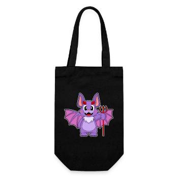 Bat Halloween Devil - Gift Bag for Bottles - black - Front